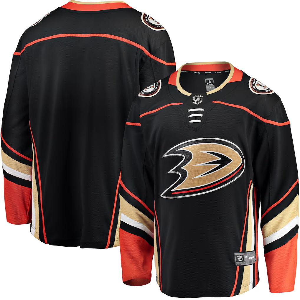 Anaheim Ducks Fanatics Black Breakaway Home Jersey