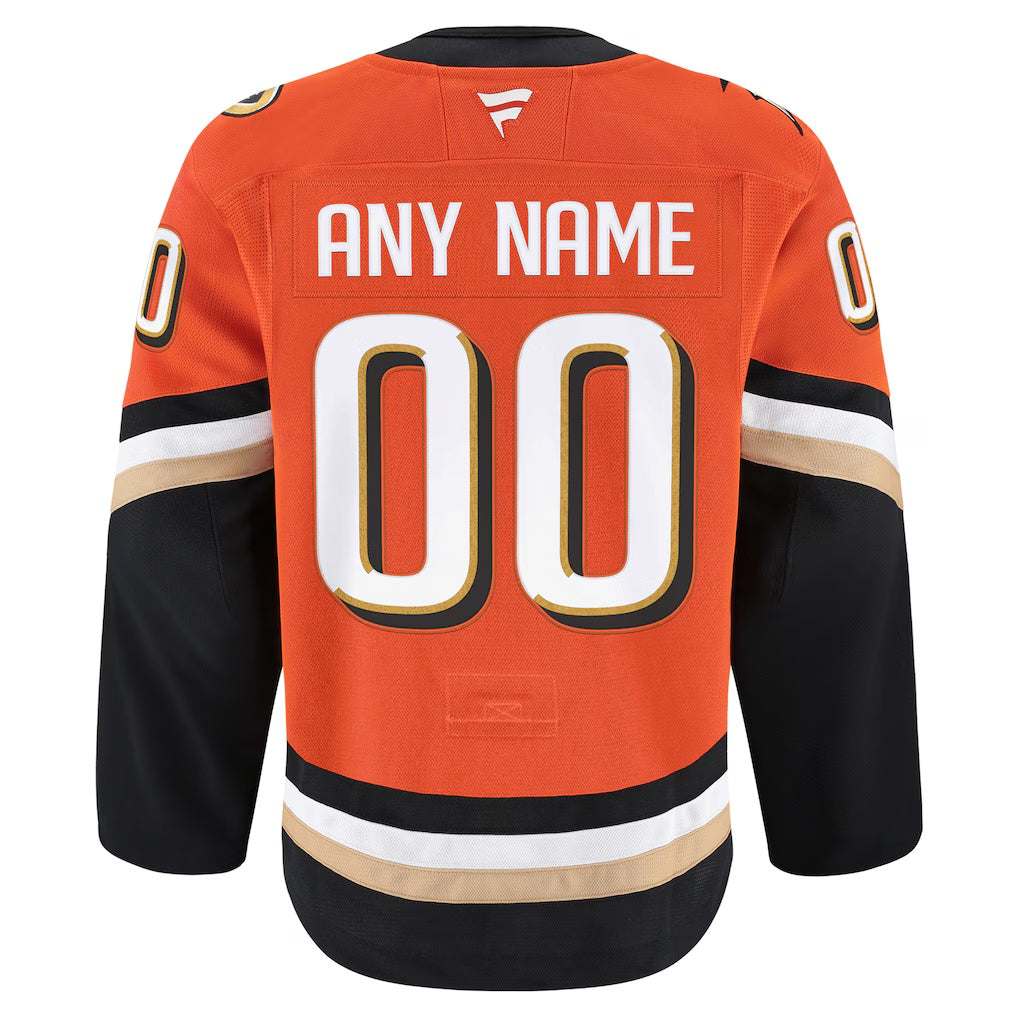 Anaheim Ducks Fanatics Orange Home Authentic Pro Custom Jersey
