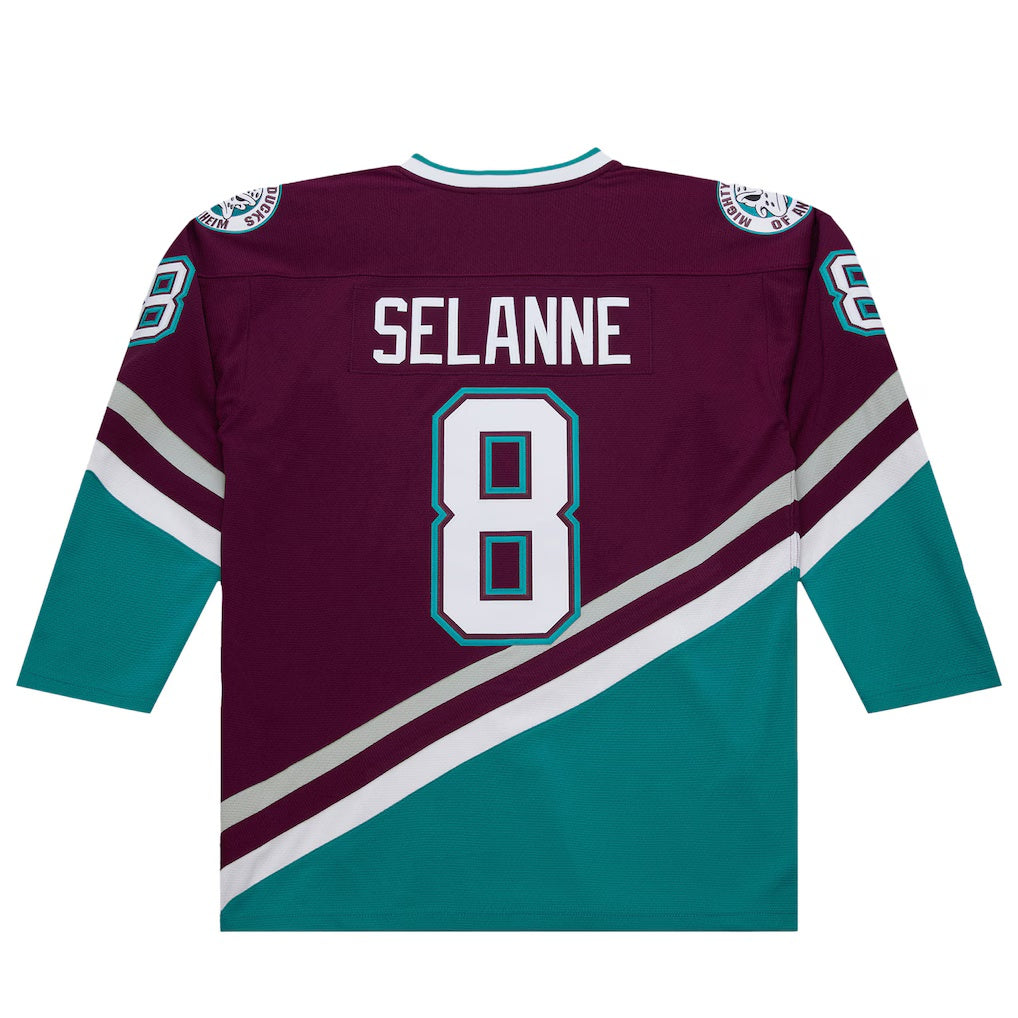 Anaheim Ducks #8 Teemu Selanne Purple 1996-97 Power Play Jersey