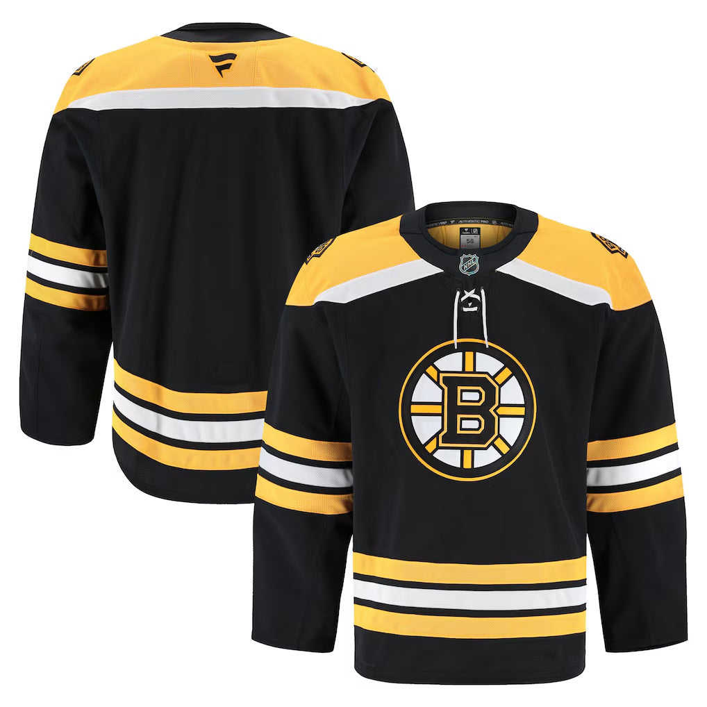 Boston Bruins Fanatics Black Home Authentic Pro Jersey