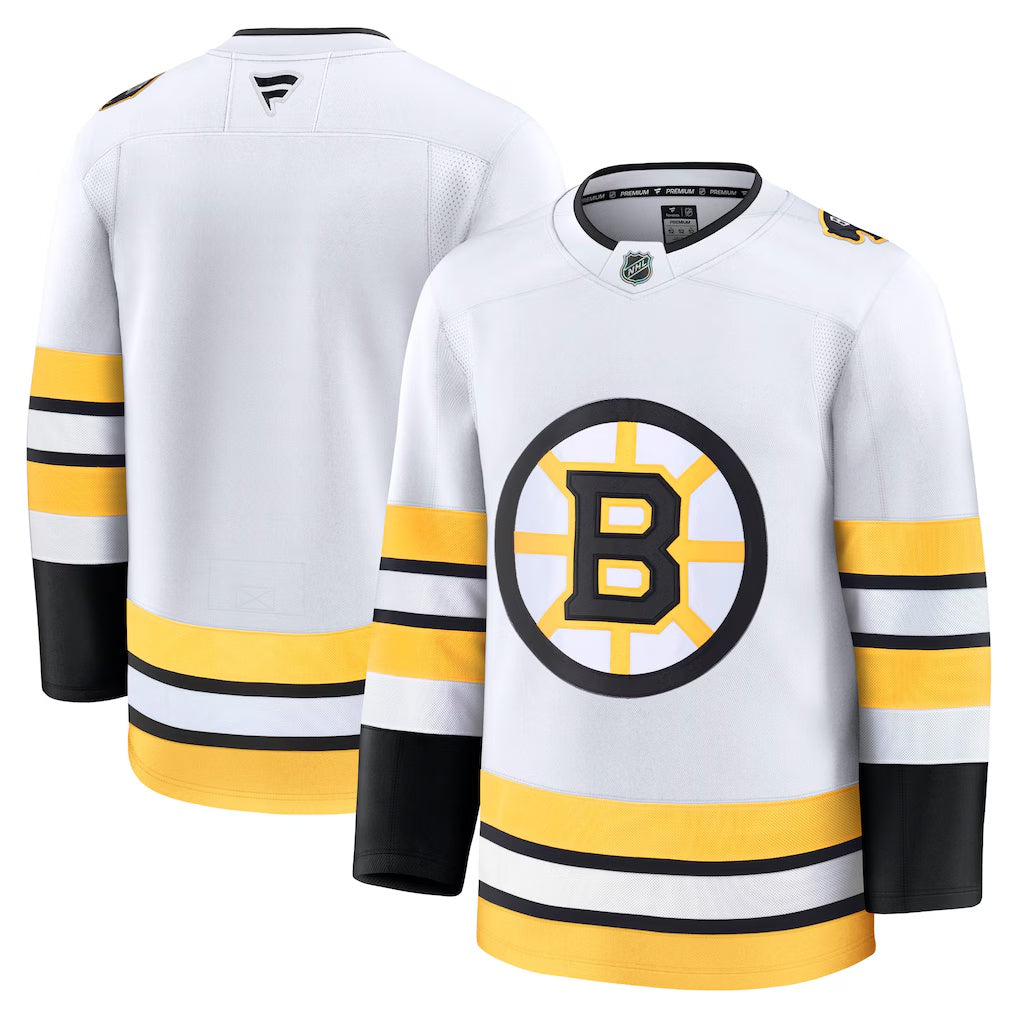Boston Bruins Fanatics White Away Premium Jersey