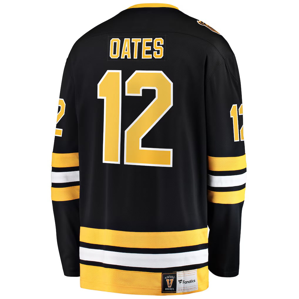 Boston Bruins #12 Adam Oates Fanatics Black Premier Breakaway Retired Player Jersey