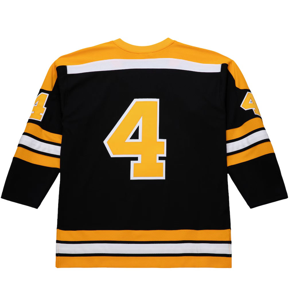 Boston Bruins #4 Bobby Orr Black 1971-72 Power Play Jersey