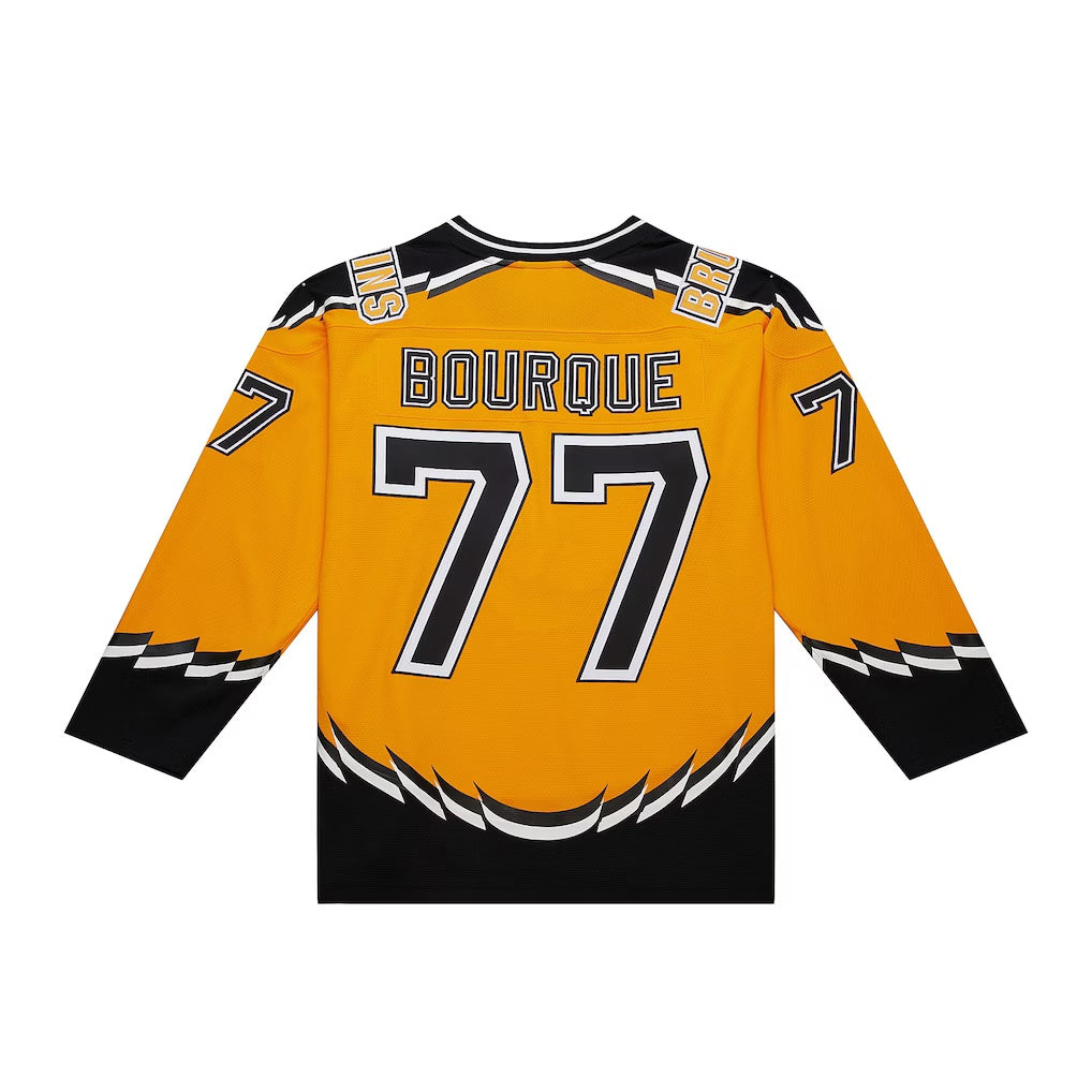 Boston Bruins #77 Ray Bourque Mitchell & Ness Gold 1996-97 Power Play Jersey