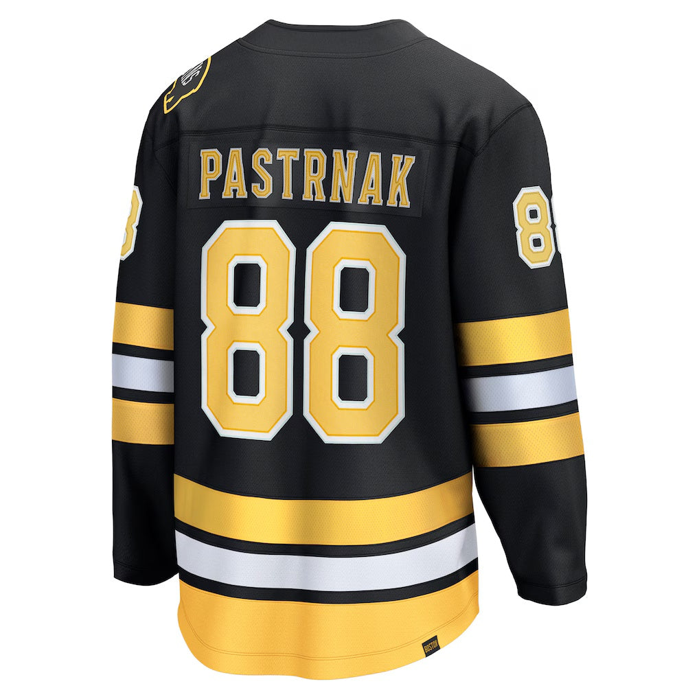 Boston Bruins #88 David Pastrnak Fanatics Black Home Breakaway Player Jersey