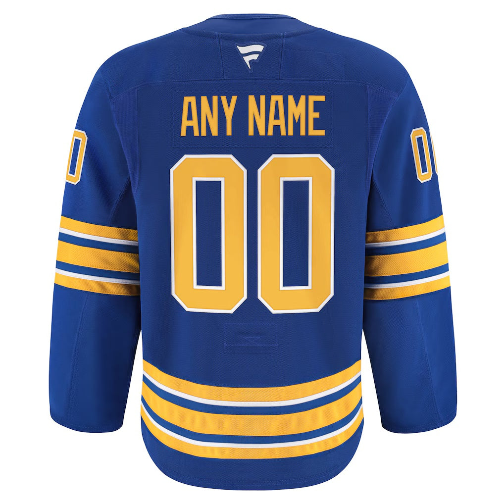 Buffalo Sabres Fanatics Royal Home Authentic Pro Custom Jersey