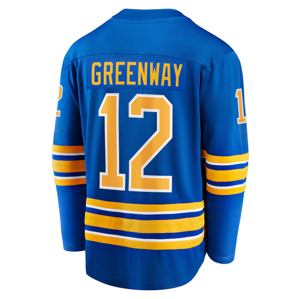 Buffalo Sabres #12 Jordan Greenway Fanatics Royal Home Breakaway Jersey