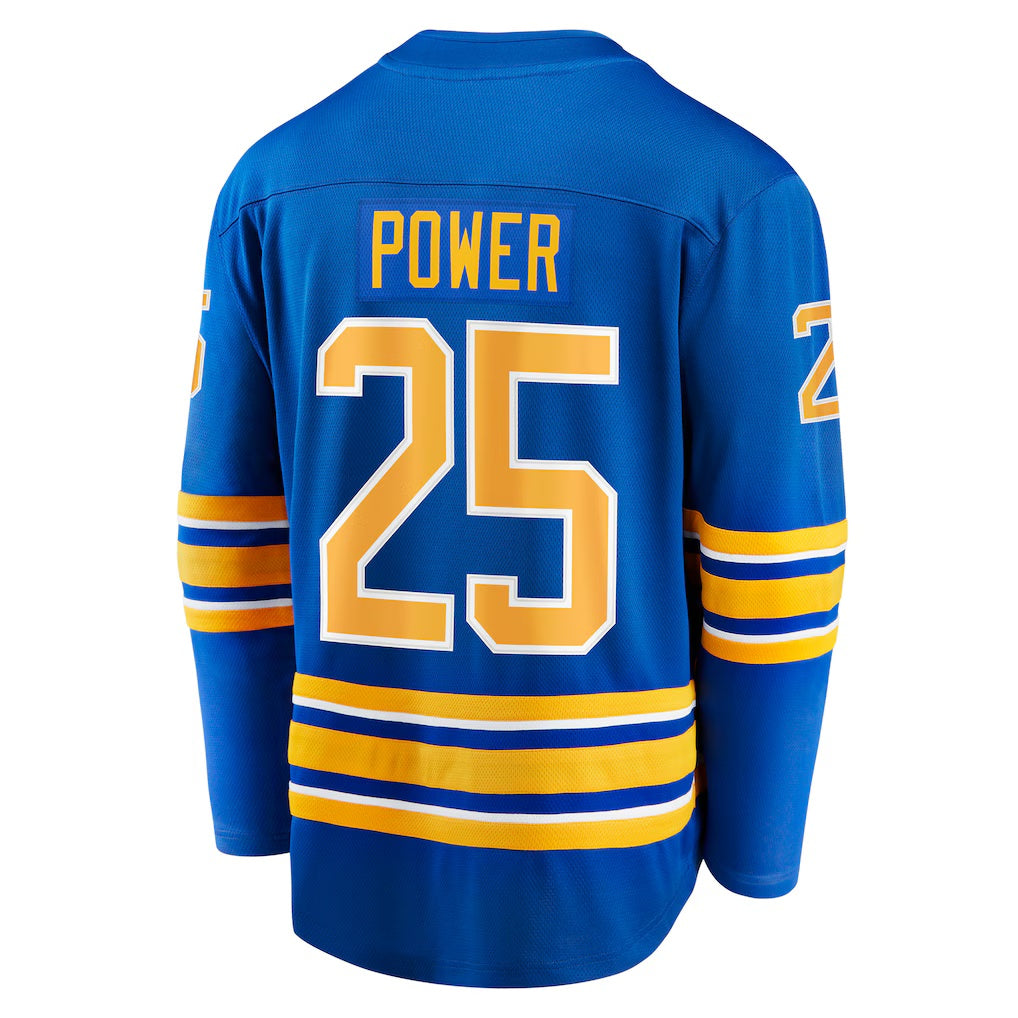 Buffalo Sabres #25 Owen Power Fanatics Royal Home Breakaway Player Jersey