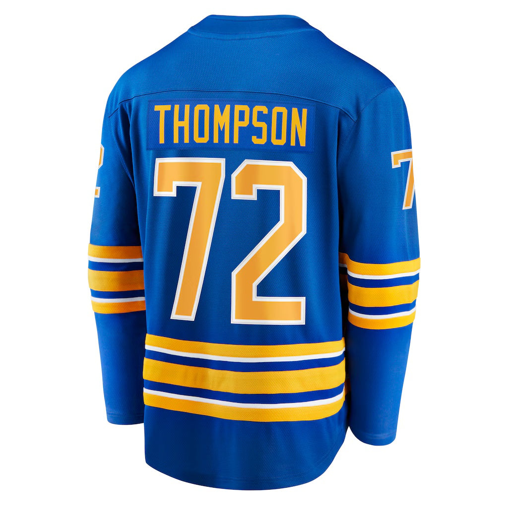 Buffalo Sabres #72 Tage Thompson Fanatics Royal Home Premium Jersey