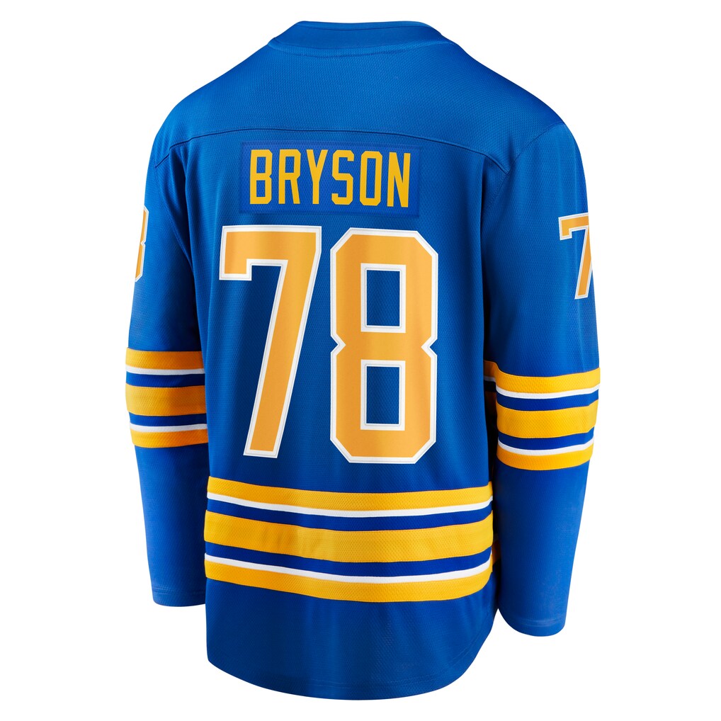 Buffalo Sabres #78 Jacob Bryson Fanatics Royal Home Breakaway Player Jersey