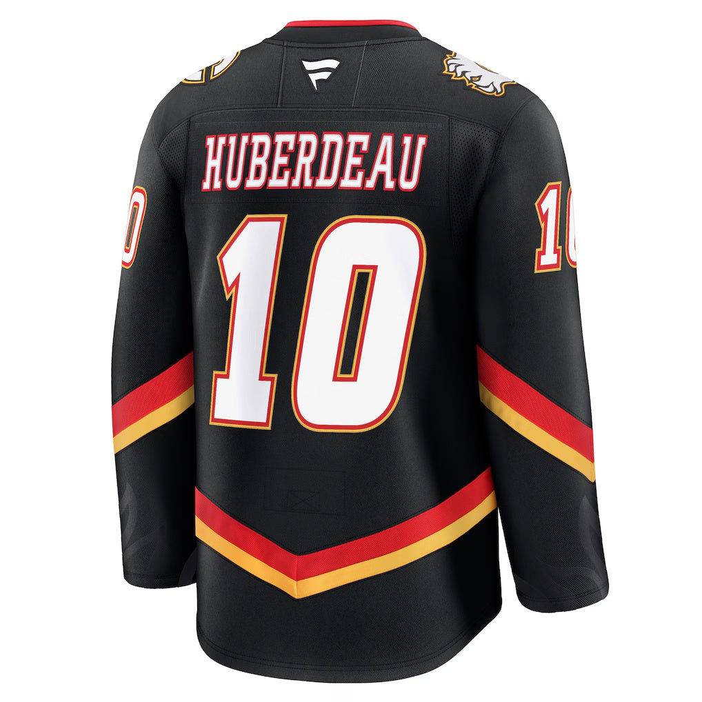 Calgary Flames #10 Jonathan Huberdeau Fanatics Black Alternate Premium Jersey