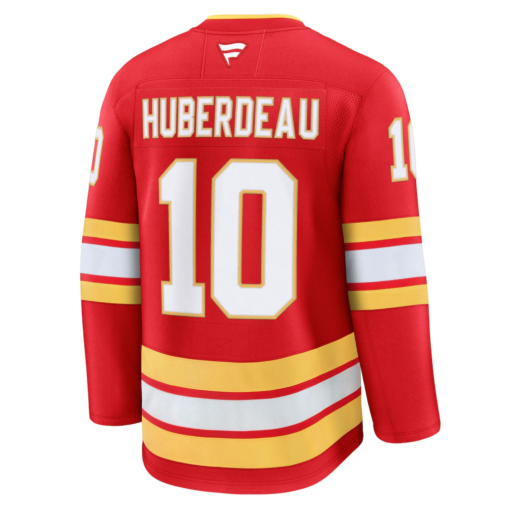 Calgary Flames #10 Jonathan Huberdeau Fanatics Red Home Premium Jersey
