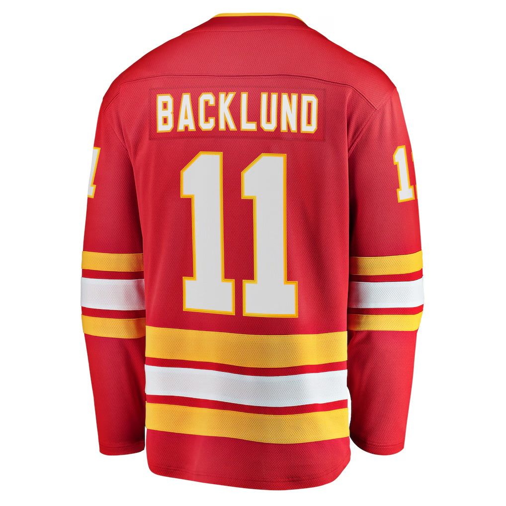 Calgary Flames #11 Mikael Backlund Fanatics Red Home Breakaway Player Jersey