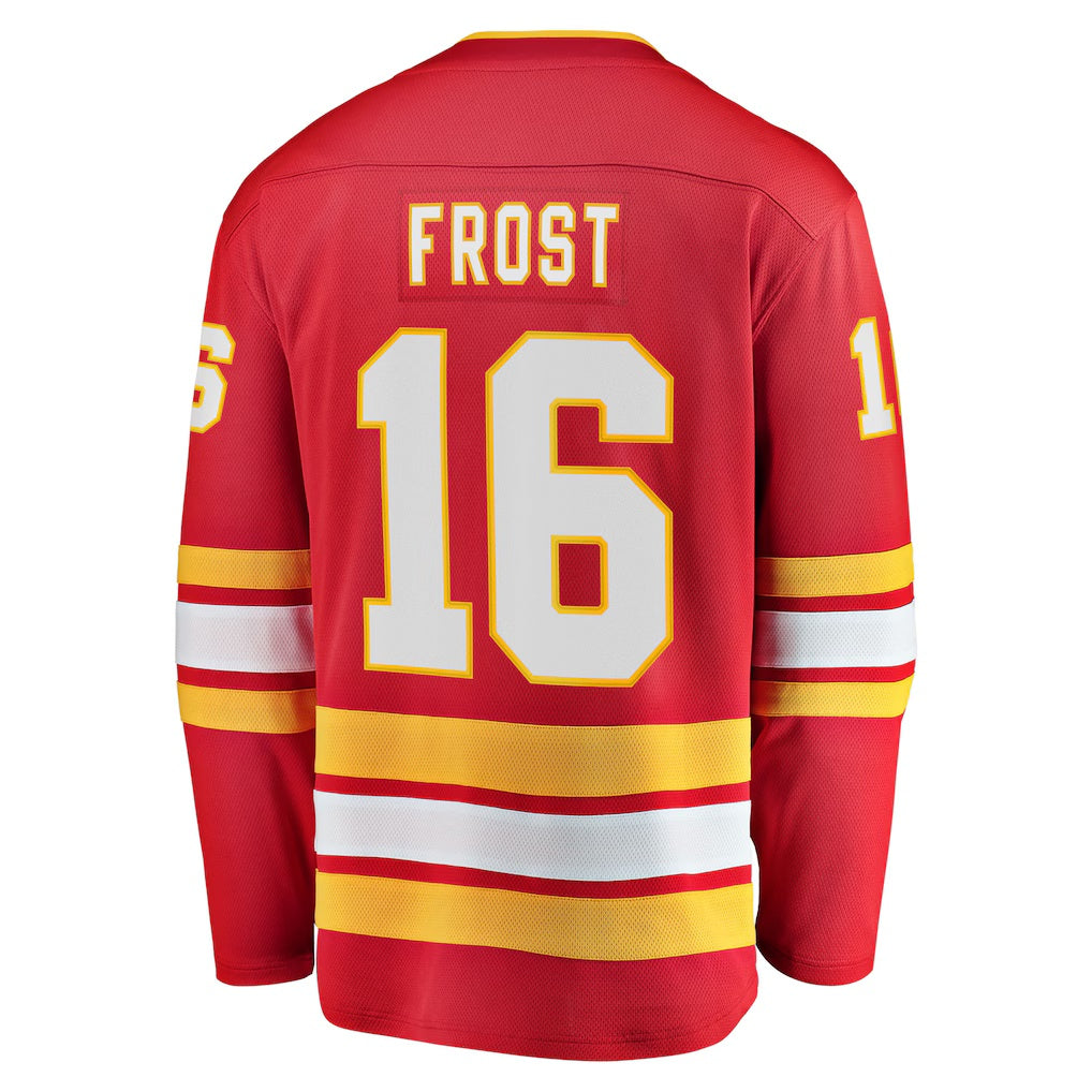 Calgary Flames #16 Morgan Frost Fanatics Red Home Breakaway Jersey