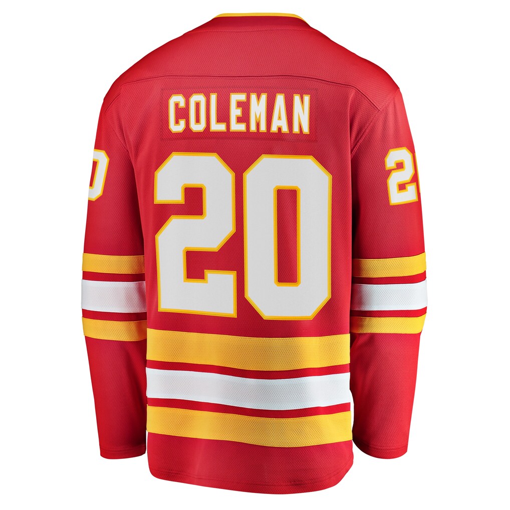 Calgary Flames #20 Blake Coleman Fanatics Red Home Breakaway Player Jersey