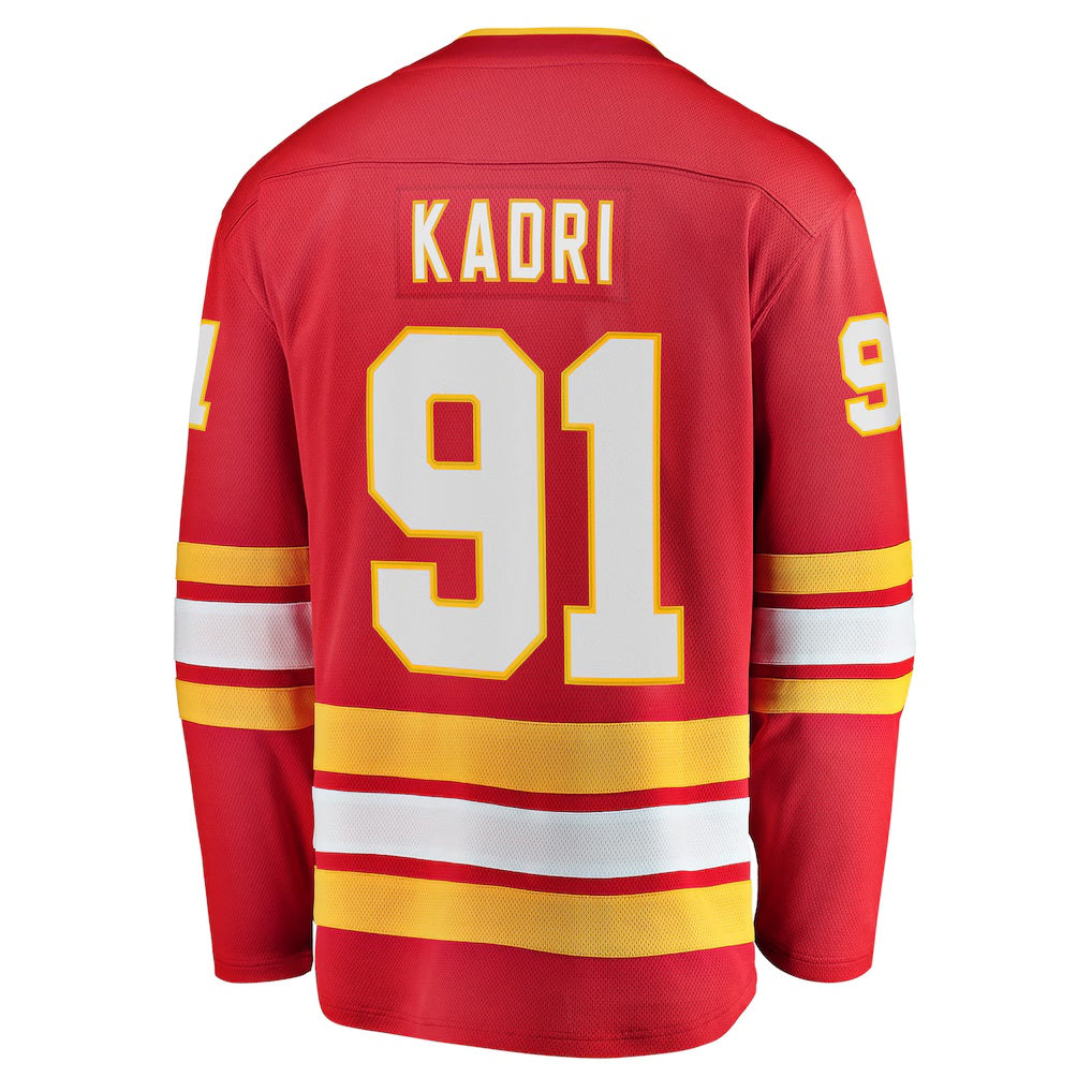 Calgary Flames #91 Nazem Kadri Fanatics Red Home Breakaway Player Jersey