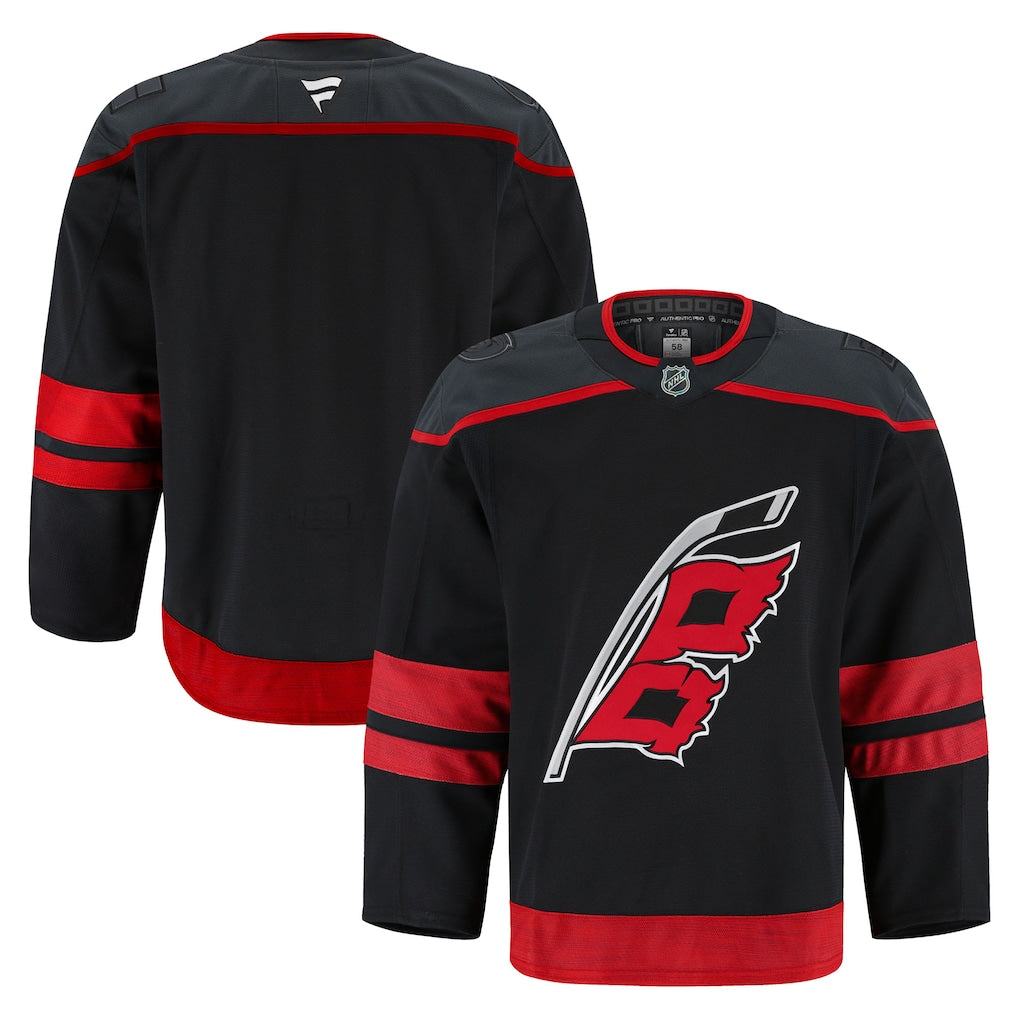 Carolina Hurricanes Fanatics Black Home Authentic Pro Jersey