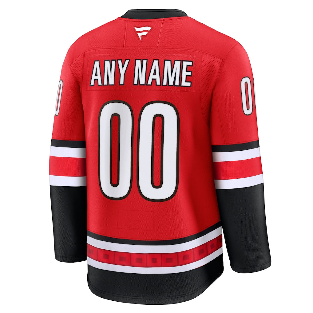 Carolina Hurricanes Fanatics Red Alternate Premium Custom Jersey