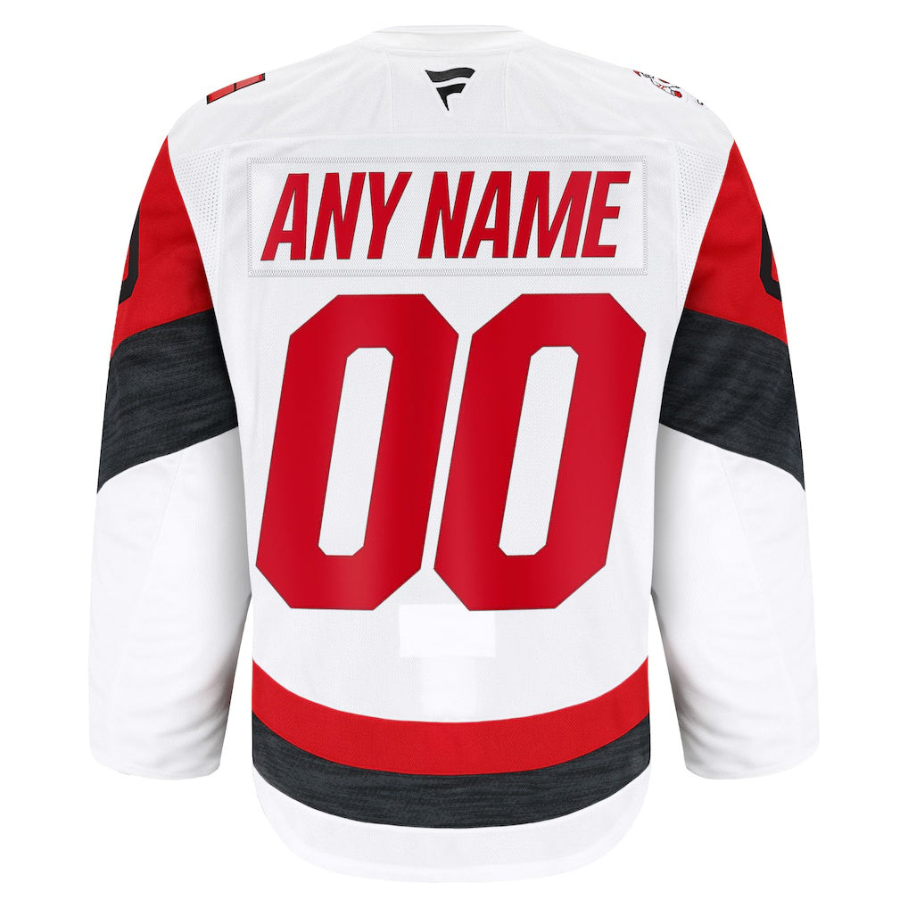 Carolina Hurricanes Fanatics White Away Authentic Pro Custom Jersey