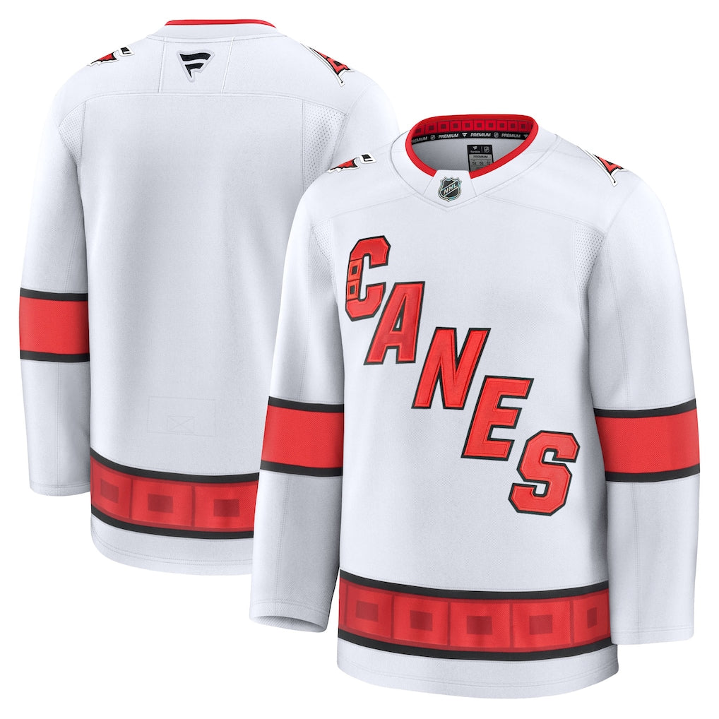Carolina Hurricanes Fanatics White Away Premium Jersey
