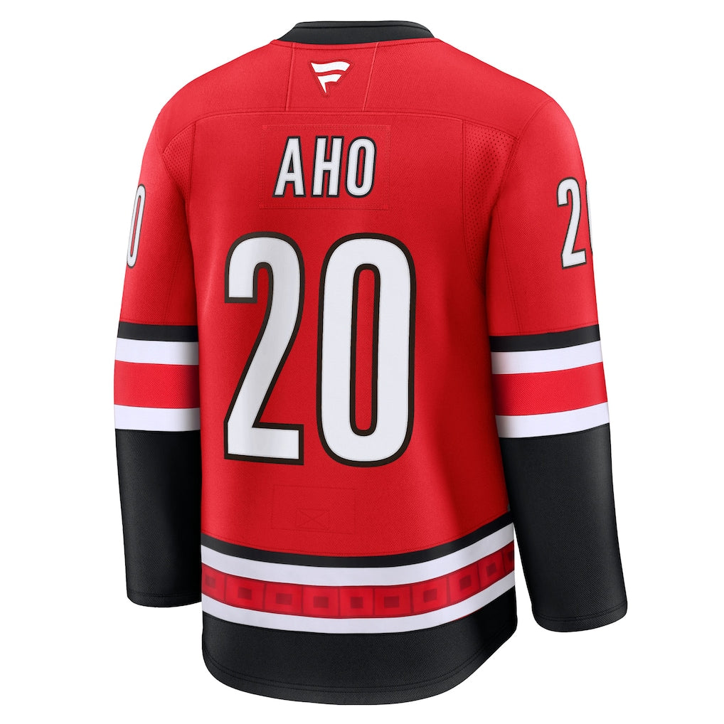 Carolina Hurricanes #20 Sebastian Aho Fanatics Red Alternate Premium Jersey