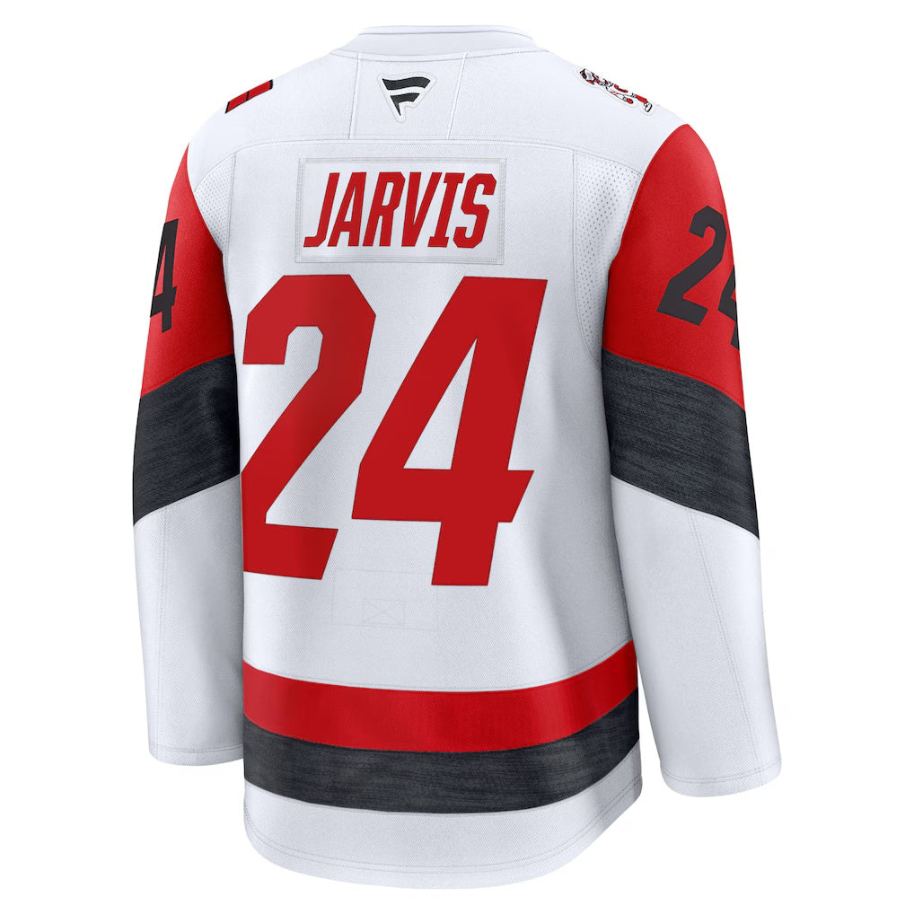 Carolina Hurricanes #24 Seth Jarvis Fanatics White Away Premium Jersey