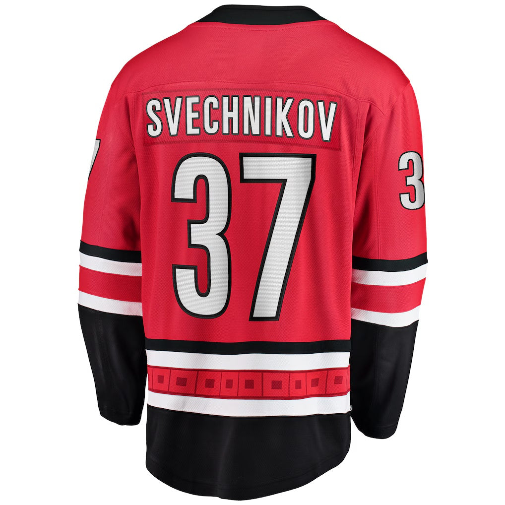 Carolina Hurricanes #37 Andrei Svechnikov Fanatics Red Alternate Breakaway Player Jersey