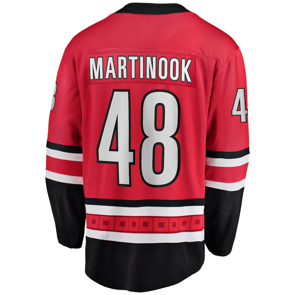 Carolina Hurricanes #48 Jordan Martinook Fanatics Red Alternate Breakaway Player Jersey