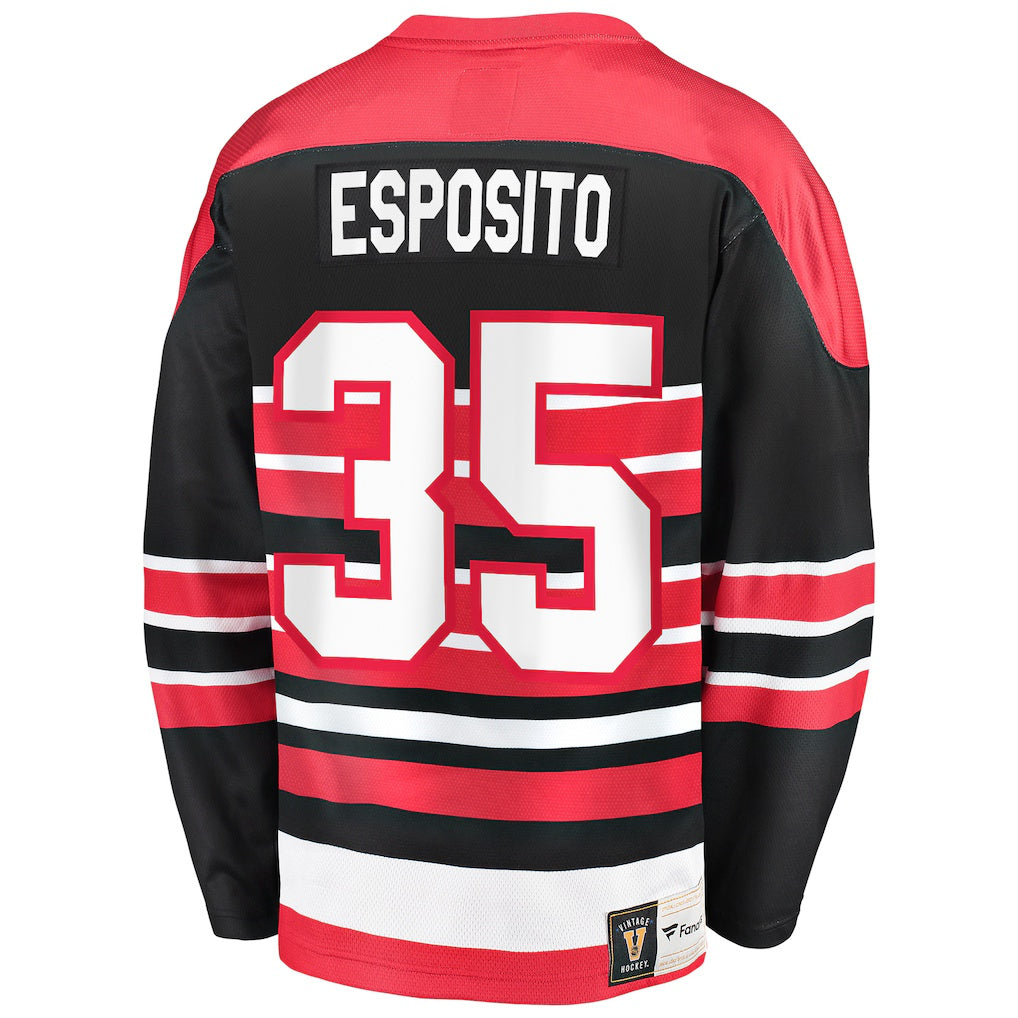 Chicago Blackhawks #35 Tony Esposito Fanatics Red Premier Breakaway Retired Player Jersey