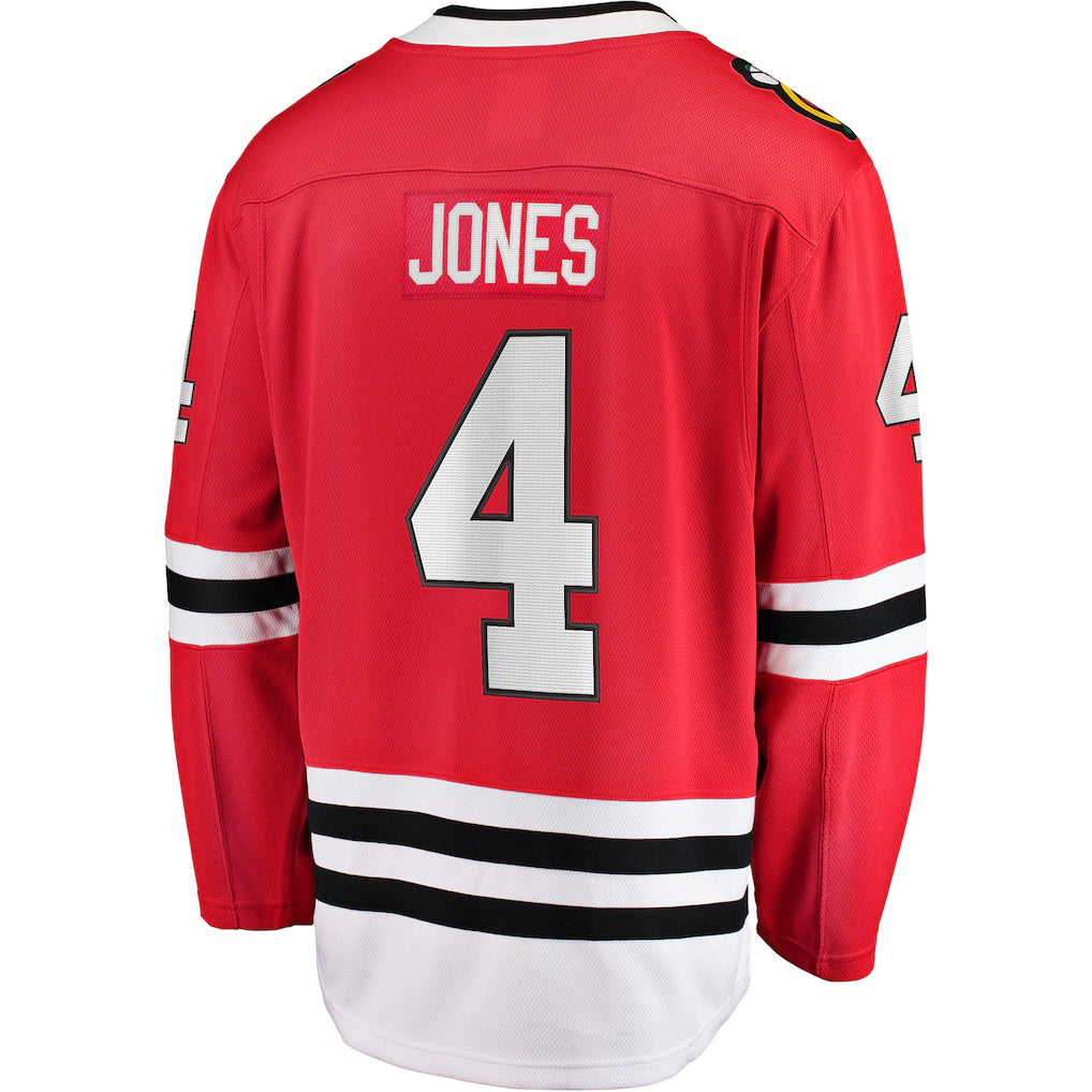Chicago Blackhawks #4 Seth Jones Fanatics Red Home Breakaway Player Jersey