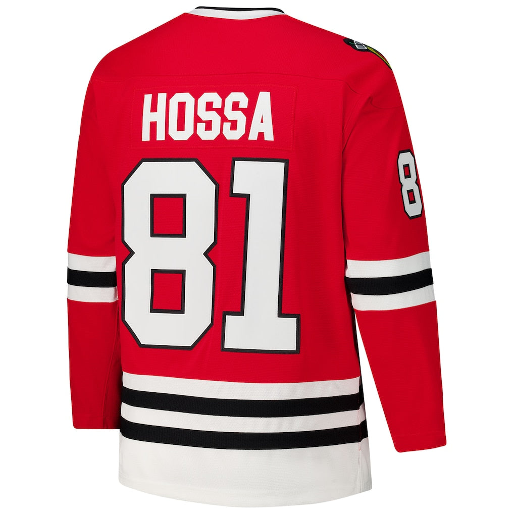 Chicago Blackhawks #81 Marian Hossa Red 2014-15 Power Play Jersey