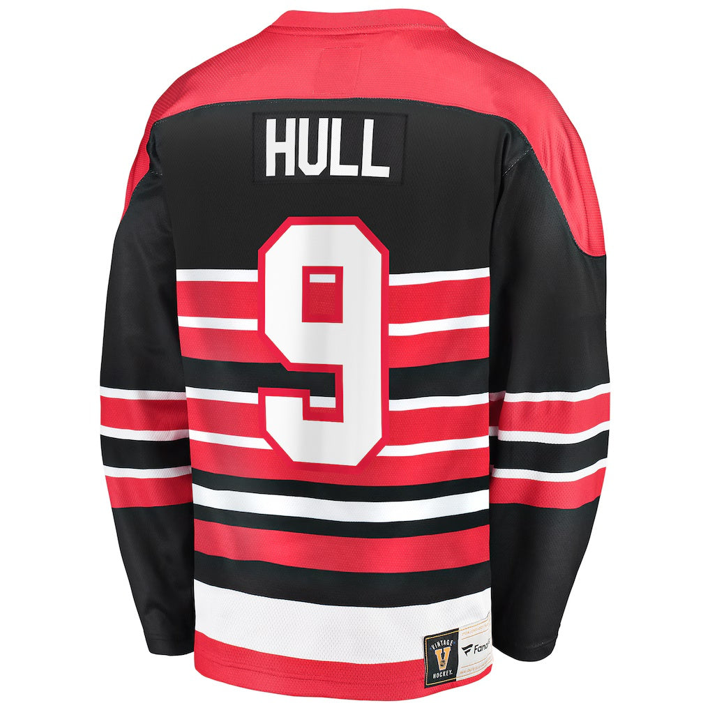 Chicago Blackhawks #9 Bobby Hull Fanatics Red Premier Breakaway Retired Player Jersey
